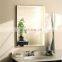 Double coated frameless bathroom beveled edge silver mirror