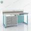 Pharmaceutical laboratory furniture C-frame steel lab work bench work table