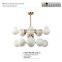 Modern lamp manufacturer living room glass ball chandelier led pendant light
