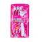Manufacturer wholesale price pink aloe strips shaving knife professional body surface hair removal knife
