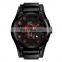 Custom SKMEI 9165 Water Resistant Leather Band Quartz Watches Men Wrist