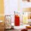100 ml Square Glass Bottle Salt Pepper Shaker With Metal Lid