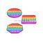 mini silicone snappers anxiety relief various shapes autism  bubble popper fidget toy with alphabet