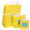 China gold supplier wholesale customized shopping bag colored paper rope handle kraft paper bag