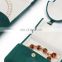 Luxury custom dark green pu leather necklace box packaging necklace box jewelry