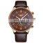 GUANQIN GQ12003 New Arrival Luxury Military Sports Genuine Leather Strap Calendar Analog Quartz Men Wristwatch