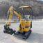 Low price hydraulic Earth moving machinery excavator 1ton mini engine diesel excavator chinese hot sale