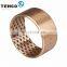 CuSn8P Wrapped Bronze Bushing Bearing With Graphite Inside For Construction Machines Trucks Automobiles