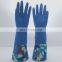 Kitchen Cleaning  Long Gloves Latex Flock home Gloves Garden Household Gloves