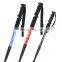 Outdoor trekking poles hiking camping mountain climbing walking cross country folding telescopic T handle straight handle four-s