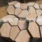 High quality cheap price yellow wood natural sandstone paving flagstone tile for garden wall cladding panels