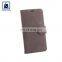 Stylish and Luxury Design Suede Lining Material Anthracite Fitting Genuine Leather Phone Mobile Case Manufacturer
