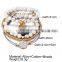 4pcs/Set Bohemian Stone beads chains bracelets Set For Women Metal Heart Round Tassel charm Bangle Fashion Jewelry