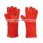 Long Cuff Protective Hands Cow Split Leather Welding Safety Gloves