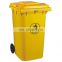 240L Street Trash Can Garbage Containers Waste Bin Plastic Dustbin With Wheels And Lid