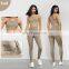Front Zipper Women Sports Bras Four-Way Stretch Racer Back Yoga Crop Tops Without Seam 80nylon 20spandex