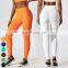Workout Tights Custom Logo Butt Lifting Sports Legging Gym Fitness Pants High Waist Ribbed Seamless Yoga Leggings For Women