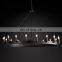 Camino Vintage Candelabra Round Chandelier Modern Vintage American Style Living Room Wagon Wheel Chandelier Ceiling Light