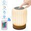 RGB Colorful Small Night Light Household Bedroom Bedside Lamp Charging Night Light