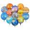Spaceman Rocket Astronaut Hot Selling Rocket Party Balloon Outer Space Globos Theme Happy Birthday Foil Balloon 4D