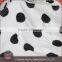 Fashion round black flower pattern 100% cotton chemical guipure cheap lace fabric for garment dress