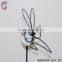 Garden decor stakes with metal black birds decorations
