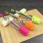 Custom Kitchen silicone food tongs set ,stainless steel food tongs with silicone tips