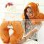 Lovely New Cartoon Little Animal Plush Neck Pillow with Hat and Eyeshade