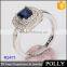 Fashion Women's Engagement Ring 18k White Gold Jewelry Diamond Wedding Ring