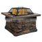 Outdoor Antique Stone Wood Burning Fire Pit Ceramic fire pit