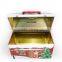 AN281 ANPHY Lovely Christmas Housing Shape Piggy Bank Flip Festival Gift Tin Box Holder Display 20*11.5*17cm