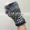 2015 fashion newly Swallow Gird rabbit fur fingerless gloves hot-selling safety winter gloves wholesale