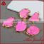Natural pink sleeping beauty turquoise connector gold jewelry wholesale gemstone charm accessories
