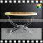 2016 Popular Customed Transparent Clear acrylic coffee table with stone top From China