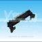 Pitch 2.0mm short latch dual row right angle ejector header connector