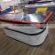 Supermarket store Stainless cash counter with conveyor belt