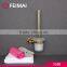 Luxury Bathroom Design Toilet Brush Frosted Glass Cup Holder