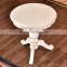 Small wooden round coffee table white cheap end table