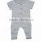 Wholesale 100% Organic cotton infant clothes newborn baby clothing, long sleeves plain white baby romper