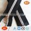 Charm Garments Black Tape Silver Teeth Nylon Zipper