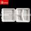 Take away pulp lunch box, pulp bento box with three compartment