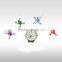 Cheers on CX STARS Word smallest only 2.2CM RC quadcopter 2.4GHz 6 axis Micro Mini Nano pocket drone with three speed model