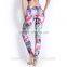 High quality yoga pants women sexy gym sports tights pritting ladies fitness leggings