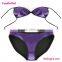 Wholesale plain purple sexy neoprene bikini