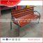 Composite outdoor wooden garden bench, long wood park bench