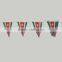 triangle flag bunting,15*25cm polyester banner,promotion advertising flag