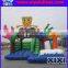Ocean animals printing inflatable castle combo, inflatable slide combo bouncer