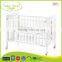 WBC-03A EN71 high quality adjustable unfinished wooden adult baby crib