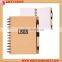 High quyality logo customized spiral notebook with pen
