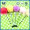 2016 Promotion plastic fluff ballpen with plastic cap for kids